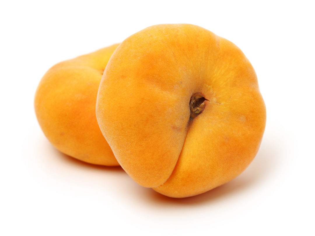 Yellow Donut Peach Tree - 24" Box